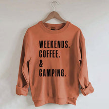 Weekends Coffee & Camping Sweatshirt