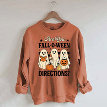 Are You Fall O Ween Directions Halloween Sweatshirt