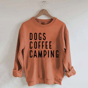 Dogs Coffee Camping Trending Sweatshirt