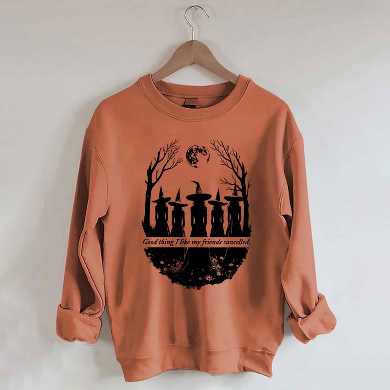 I Like My Friends Cancelled Witch Sweatshirt