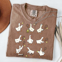 Cute Goose Tennis Sports T-Shirt