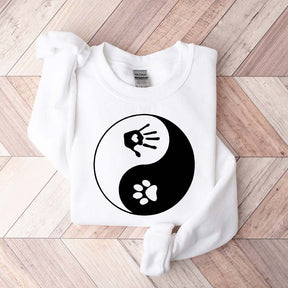 Yin and Yang Dog Paw Sweatshirt