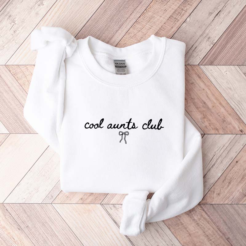 Coquette Bow Cool Aunts Club Sweatshirt