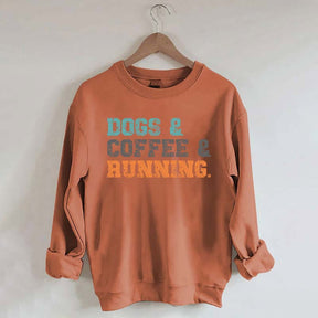 Dogs Coffee Running Relaxation Sweatshirt