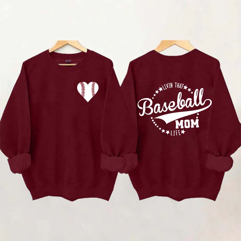 Heart & Baseball Sweatshirt