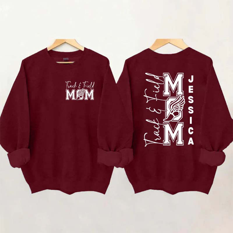 Custom Track and Field Mom Sweatshirt