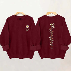Vintage Ladybug Floral Sweatshirt