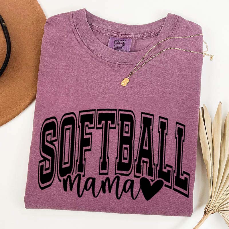 Softball Mama Comfort Color T-Shirt