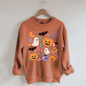 Floral Halloween Fall Spooky Season Sweatshirt