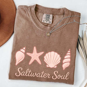 Seashell Graphic Comfort Colors Beach T-Shirt