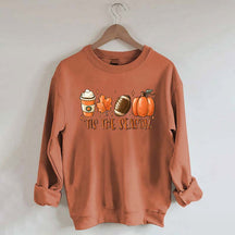 Tis The Season Coffee Football Sweatshirt