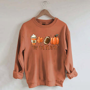 Tis The Season Coffee Football Sweatshirt