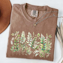 Botanical Fern Leaves Green Foliage T-Shirt