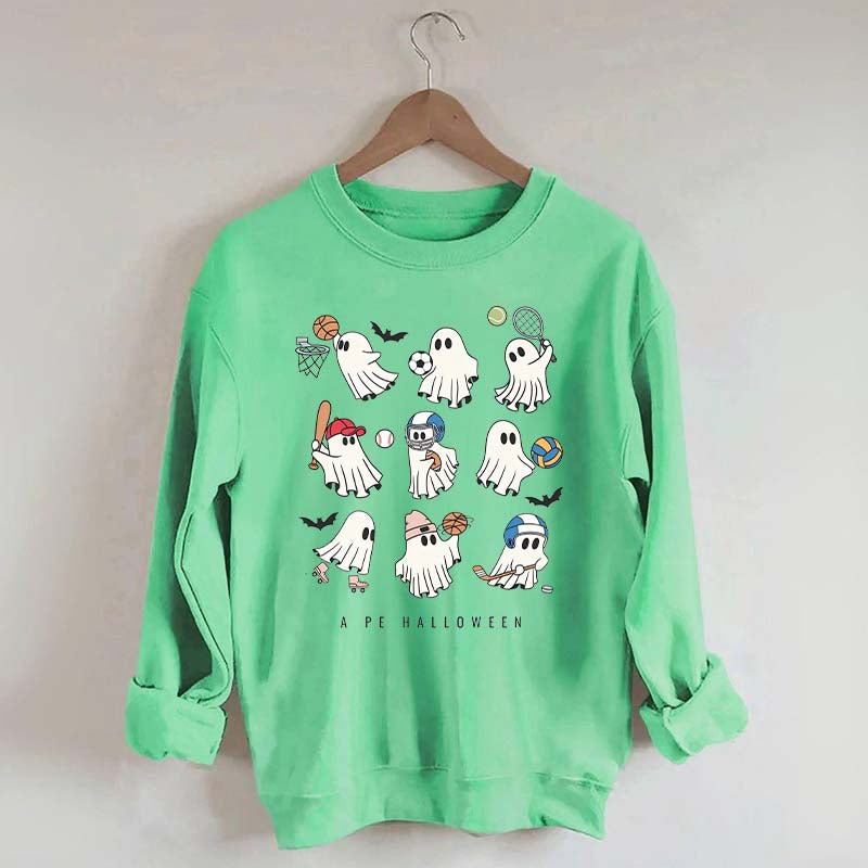 PE Teacher Halloween Spooky Sweatshirt