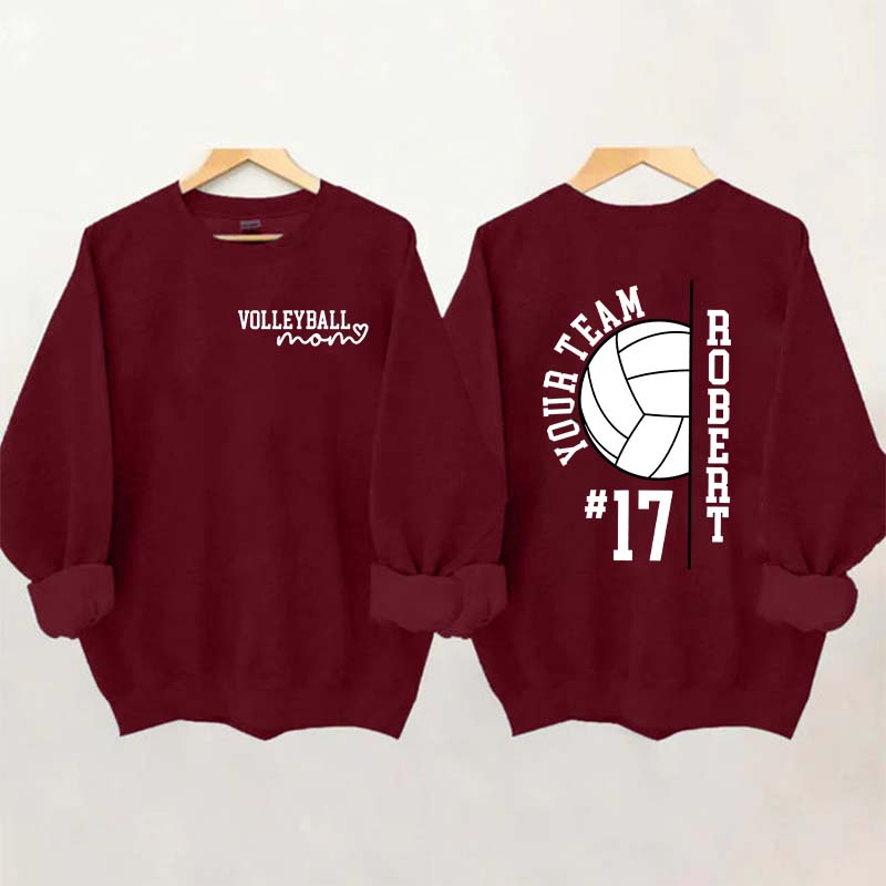 Personalized Team Spirit Volleyball Sweatshirt