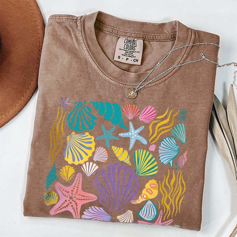 Vintage Seashells Ocean T-Shirt