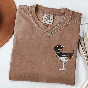 Weenies and Martinis Dachshund Weenie Tini T-Shirt
