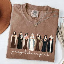 Custom Comfort Colors Catholic Saint T-Shirt