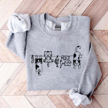 Cute Cats in a Row Sweatshirt