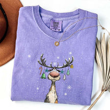 Comfort Colors Vintage Reindeer T-Shirt
