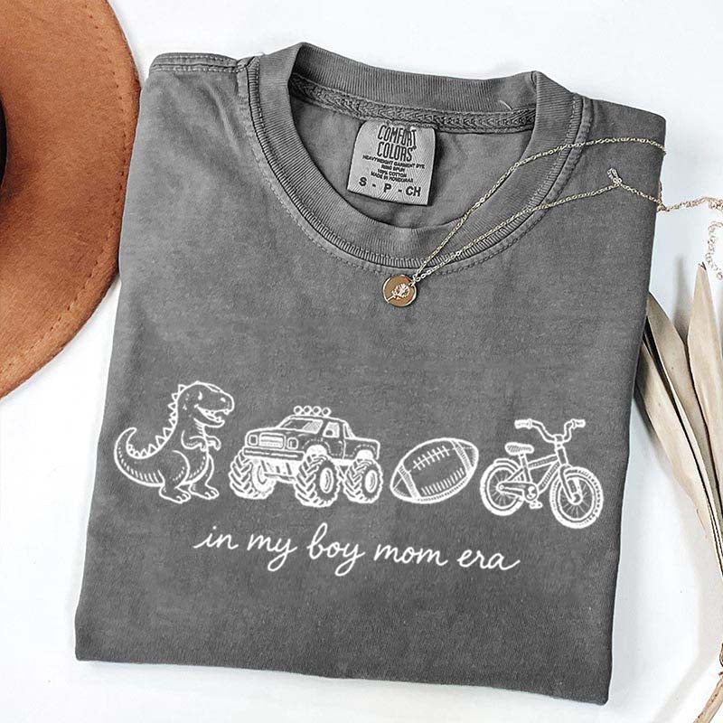 In My Boy Mom Era Football Monster Truck T-Shirt