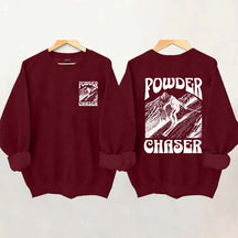 Powder Chaser Funny Skiing Sweatshirt