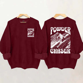 Powder Chaser Funny Skiing Sweatshirt