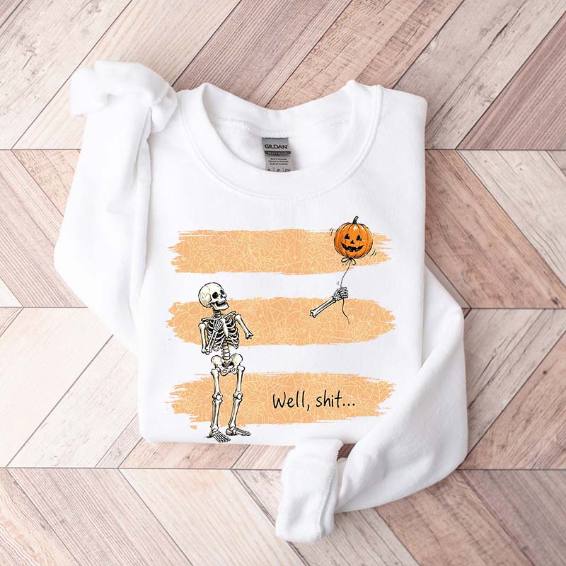 Funny Skeleton Lost Balloon Sweatshirt