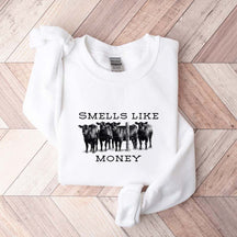 Smells Like Cattle Western Cow Sweatshirt