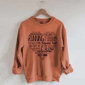 Run Happy Heart Sweatshirt
