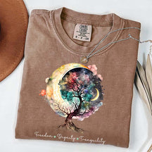 Freedom Dignity Tranquility Tree T-Shirt