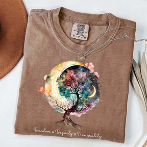 Freedom Dignity Tranquility Tree T-Shirt