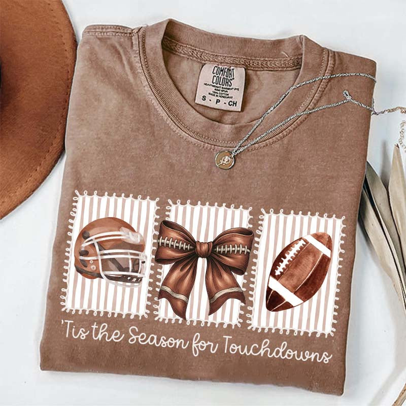 Tis the Season for Touchdowns Football T-Shirt