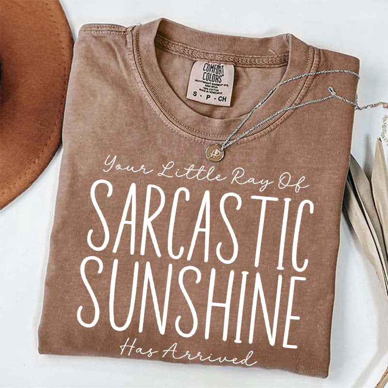 Your Little Ray of Sarcastic Sunshine Has Arrived Simple T-Shirt