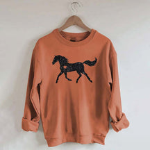 Glitter Horse Sweatshirt