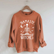 Namaste Witches Skeleton Yoga Sweatshirt
