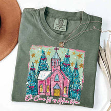 Oh Come Let Us Adore Him Christmas T-Shirt