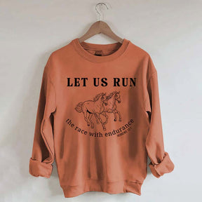 Run the Race Horses Sweatshirt