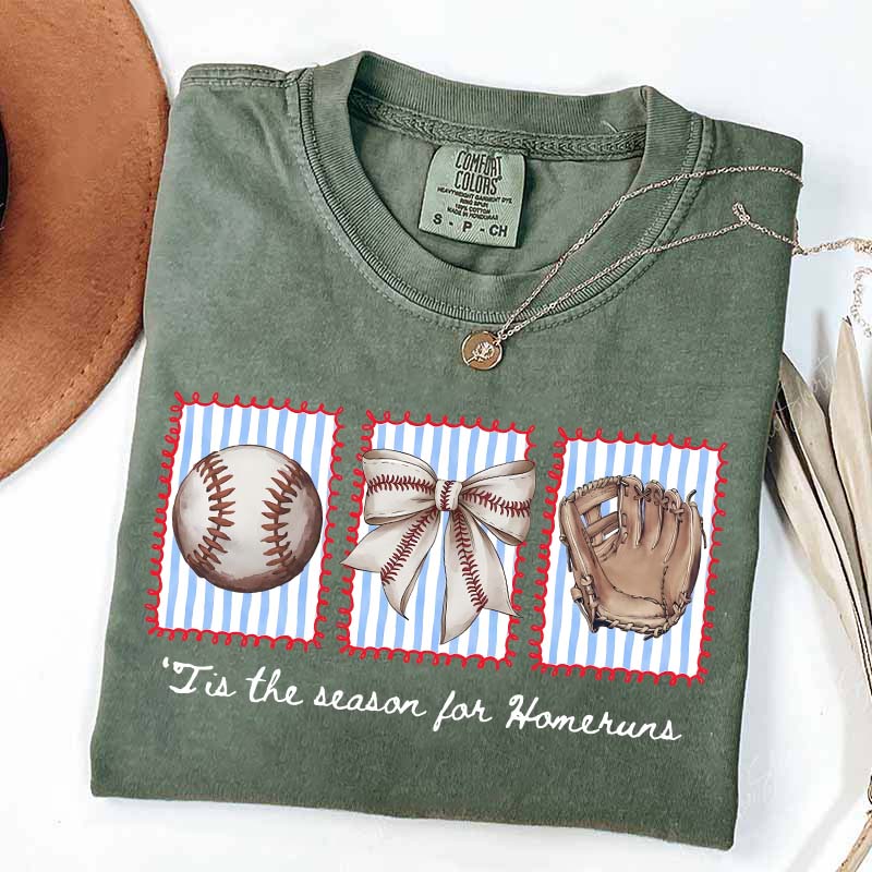 Tis the Season for Homeruns Baseball Mama T-Shirt