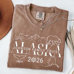 Custom Alaska Cruise Group Matching Vacation T-Shirt