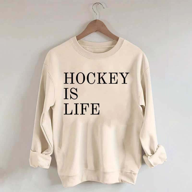 Hockey Is Life Minimalist Sweatshirt