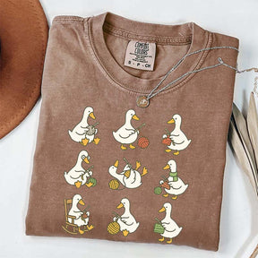 Cute Goose Crocheting T-Shirt