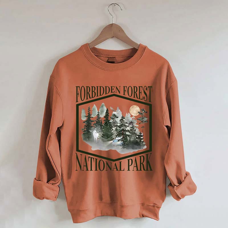 Retro Funny Forbidden Forest National Park Wizarding World Sweatshirt