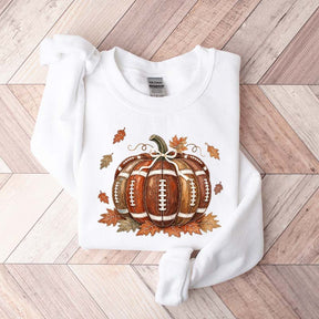 Fall Game Day Football Pumpkin Sweatshirt