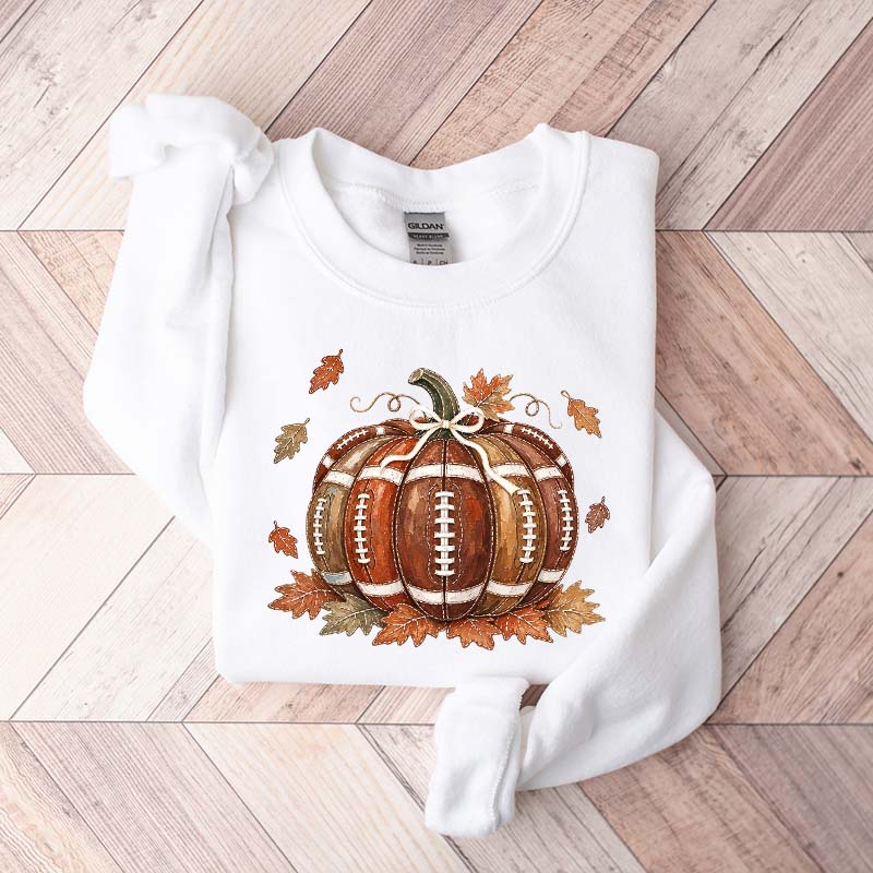 Fall Game Day Football Pumpkin Sweatshirt