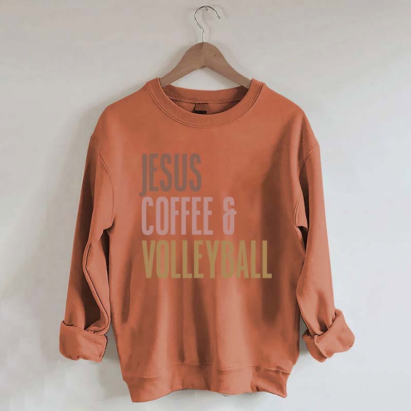 Jesus Coffee Volleyball Sweatshirt