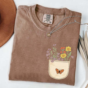 Wild Flowers Pocket Comfort Color T-Shirt
