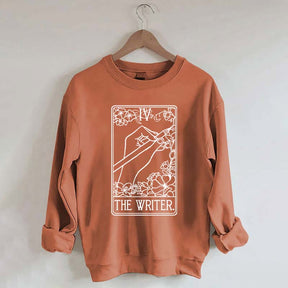 The Writer Flowers Tarot Card Sweatshirt