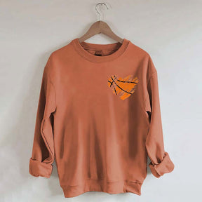 Retro Heart Basketball Mama Sweatshirt