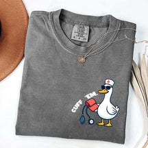 Comfort Colors Funny Goose Cuff Em Nurse T-Shirt